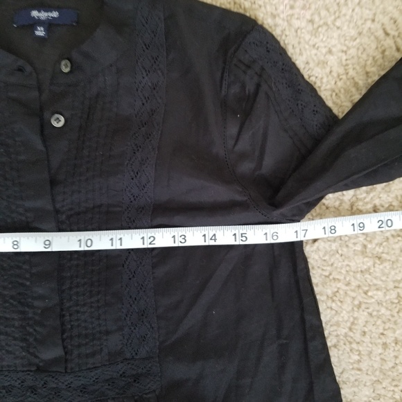 Madewell eyelet peasant popover top - Picture 7 of 8